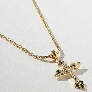 Vanessa Mooney Gold Cross Necklace
